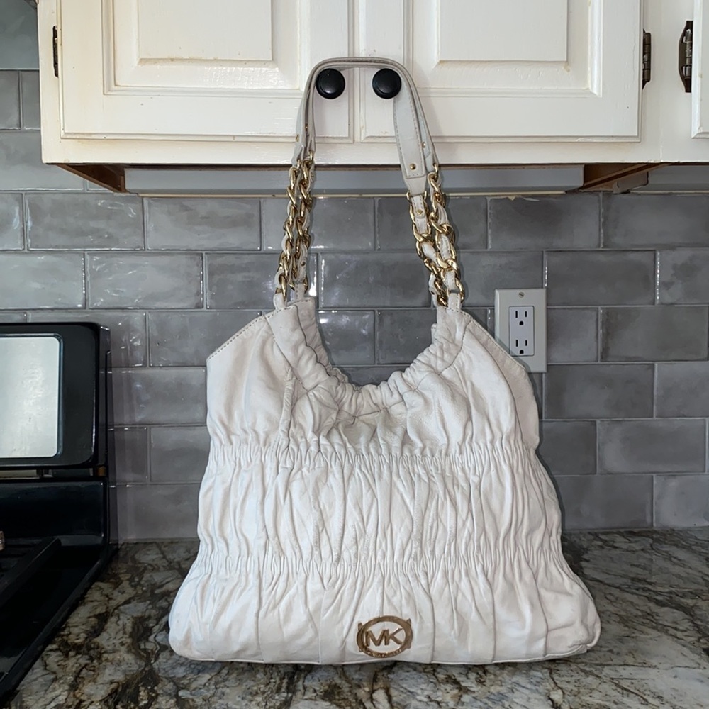 RARE Michael Kors Ruffle Tote Bag